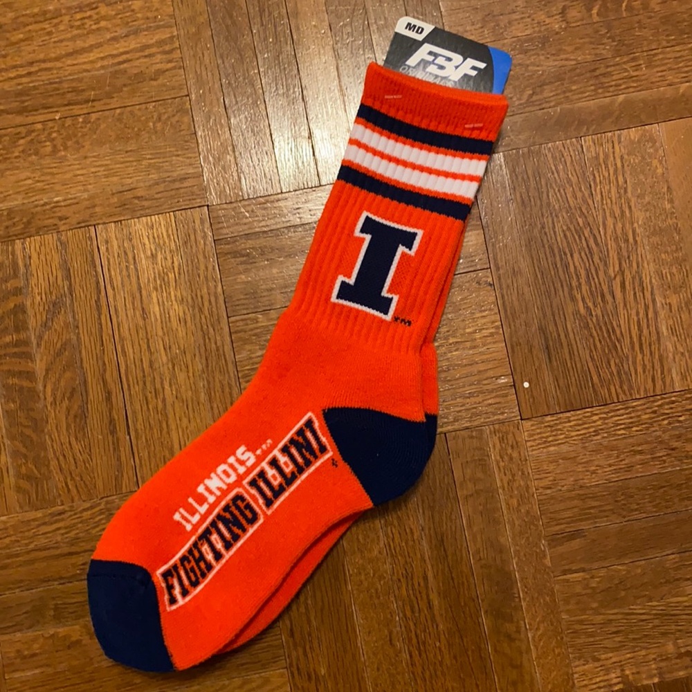 NWT University of Illinois Socks